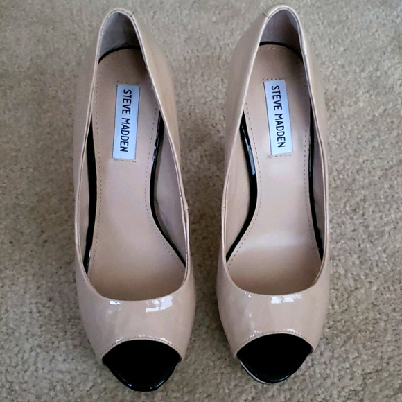 NWT! Steve Madden "Riott" Platform Pump Nude Blush (10) - Picture 3 of 9